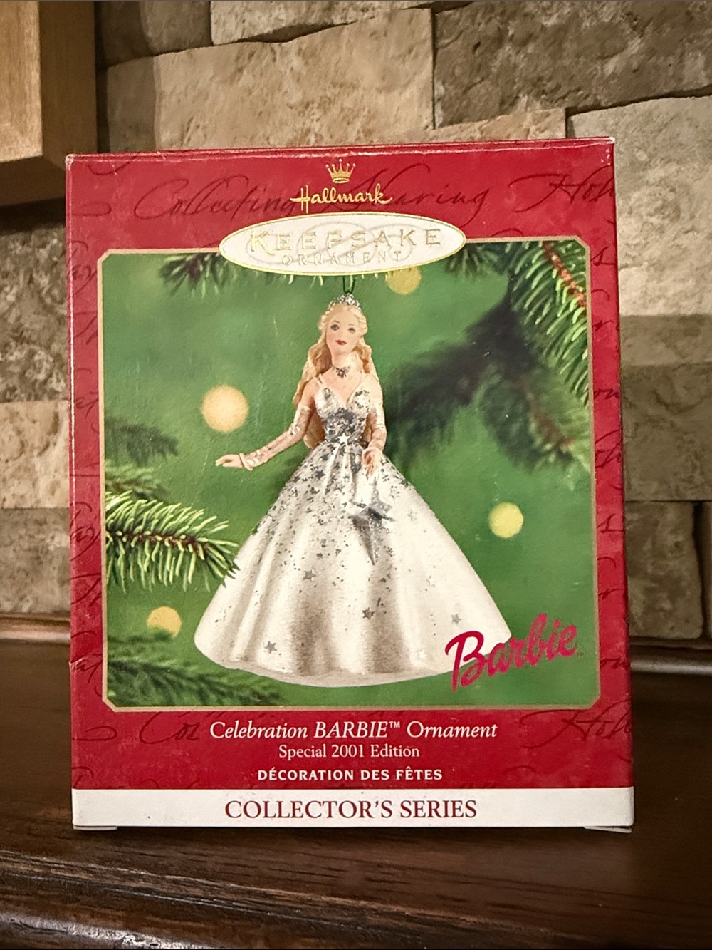 Hallmark Barbie Celebration Ornament in White and Silver